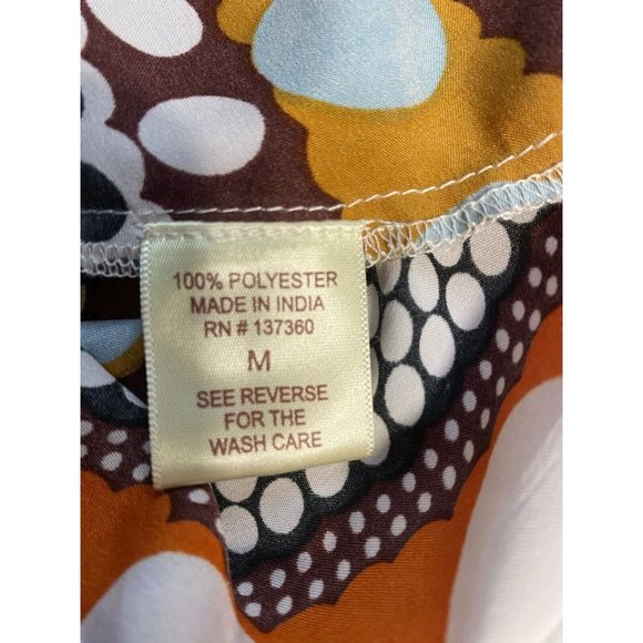 Moon Orchard Maxi Skirt Pockets Size M Polka Dot Multi Colors Flowy Lightweight - Picture 6 of 9